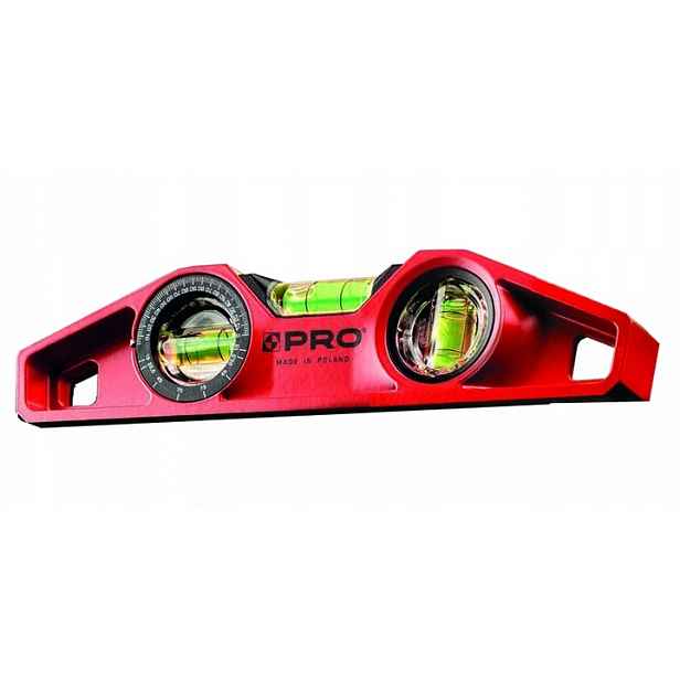 Torpédo Vodováha S Nastavitelným Úhloměrem 25 CM 100-T1-025 Pro