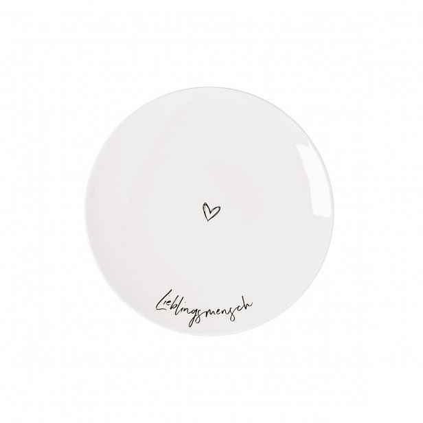 Villeroy & Boch Dezertní talíř Statement "Lieblingsmensch", Ø 21,2 cm 10-1621-6150