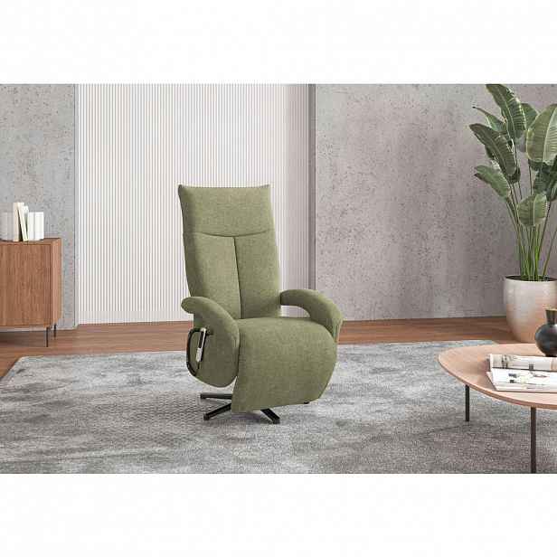 Sit & More KŘESLO, textil, světle zelená