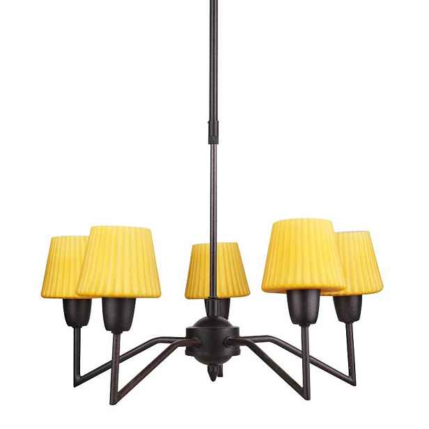 Lustr 5xE14 48cm VENUS sklo