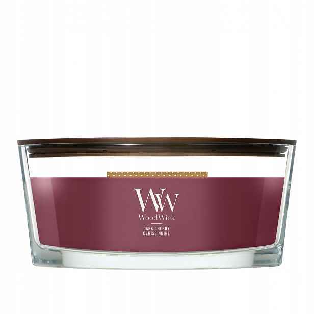 Vonná svíčka sójová Dark Cherry Woodwick