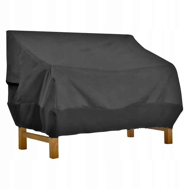 Zahradní potah na lavičku 137 x 68 x 90 cm černý