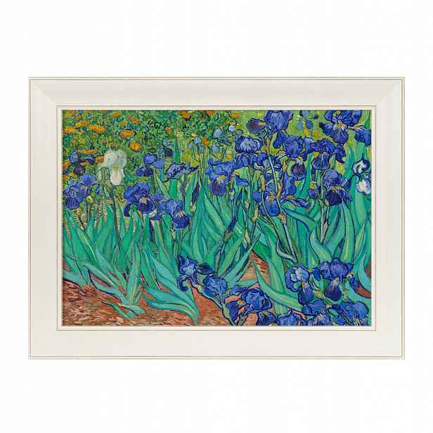 Irises 1889 foto-obraz Vincent van Gogh rám ecru