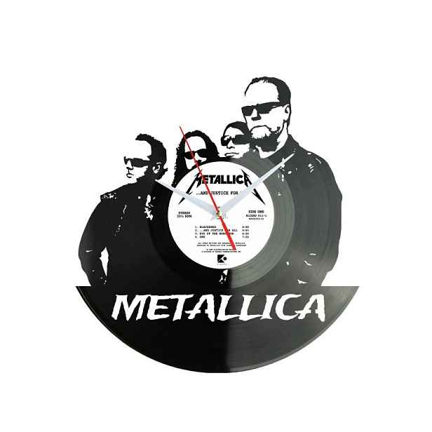 Metallica Rock Band Vinyl Nástěnné hodiny Vinylová deska Unikátní dekorace