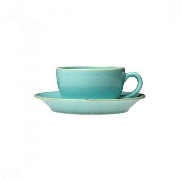 Šálek a podšálek na čaj, porcelán, Alumilite "Seasons", 250 ml, tyrkys