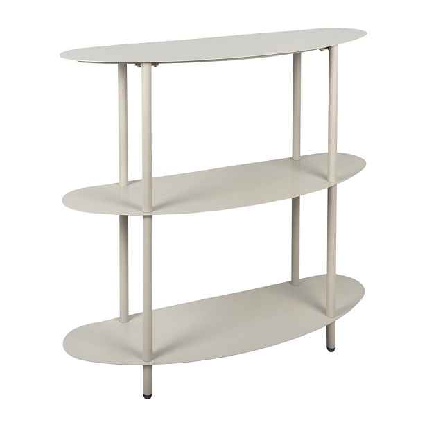 Šedý kovový regál 90x82x28 cm Riqueza – Leitmotiv
