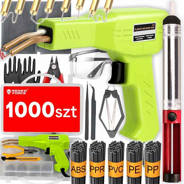 Svářečka Na Plast Sešívačka Páječka 1000ks Spon Pojivo
