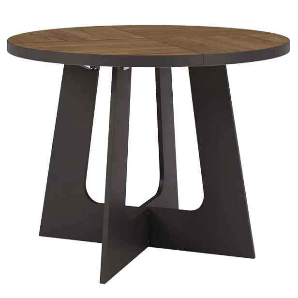 Szynaka Rozkládací jídelní stůl Belagio 110/160 cm černý/dub Lefkas tmavý