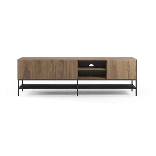 TV stolek v dekoru dubu v přírodní barvě 180x55x35 cm Amira – Marckeric