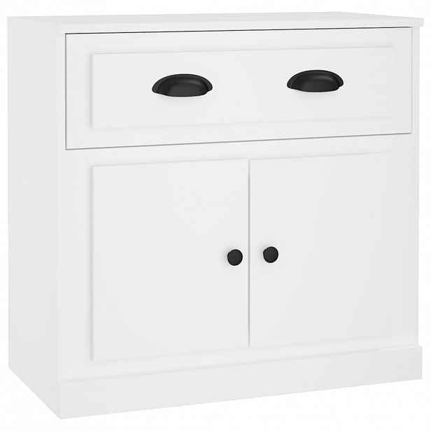 vidaXL Příborník bílý 70 x 35,5 x 67,5 cm kompozitní dřevo