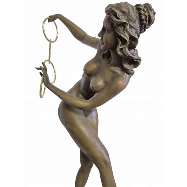 Figurka Bronzová socha Iluzionistka Kolekce Art Deco Dekorace