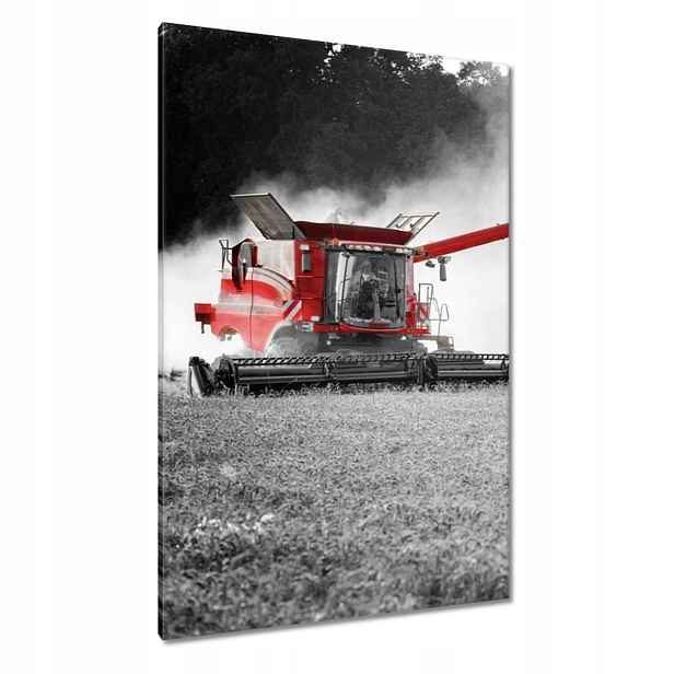 Obrazy 80x120 Červený traktor Žněva