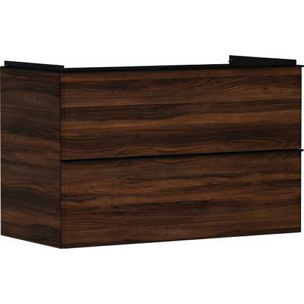 Skříňka pod umyvadlo bez umyvadla Hansgrohe Xelu Q 98x62,5x47,5 cm tmavý ořech 54034670