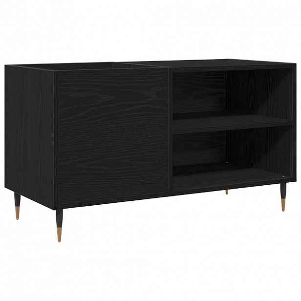 vidaXL Skříň na gramofonové desky Černý dub 85 x 38 x 48 cm