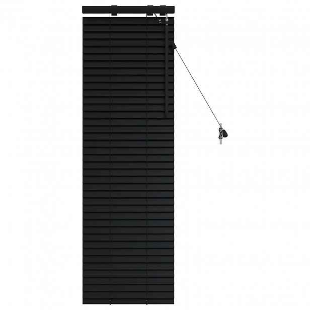 vidaXL Venet školní žaluzie Černá 45 x 130 cm 35 mm Masivní paulovnie