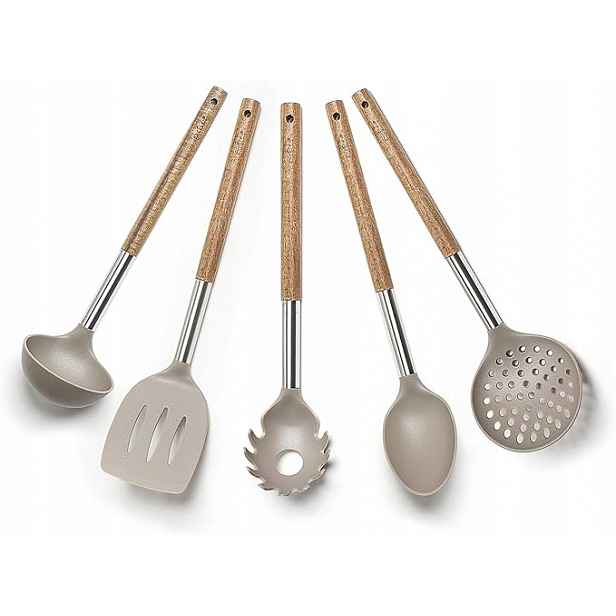 Excelsa Sada kuchyňského náčiní Natural Life 5 ks nylon/dřevo