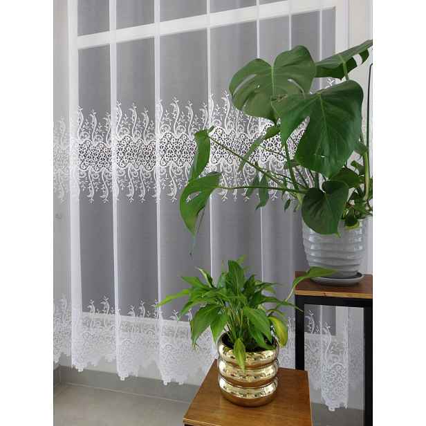 Mg Záclona 30569 Bílá 350x250 cm Bt obšitá M