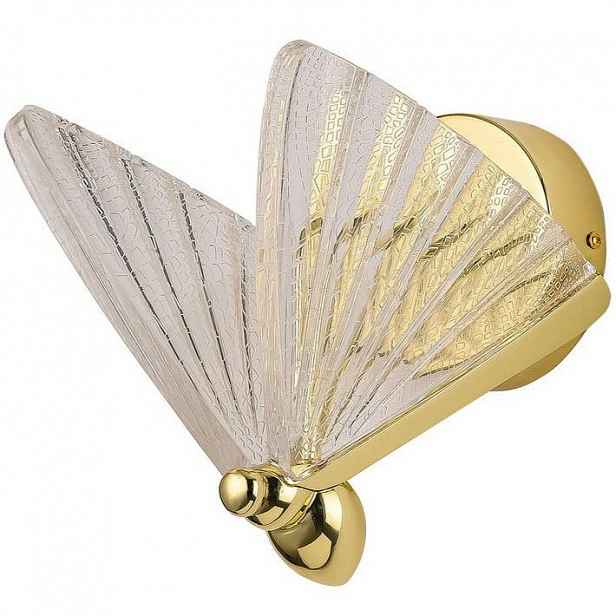 Nástěnná Led lampa zlatá do kuchyně předsíně jídelny Mariposa