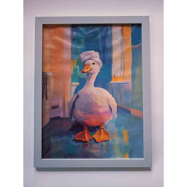 Rámeček borovicový šedý 70x100 na fotografii klasický Dřevo boho B1