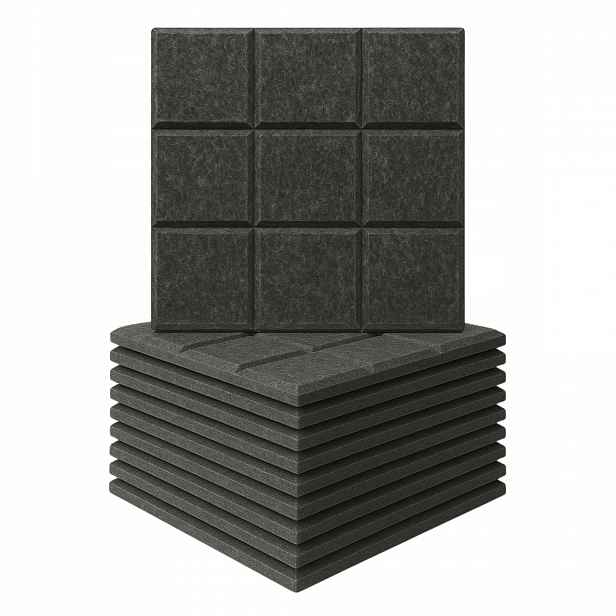 3D akustický nástěnný panel samolepicí čtverec plstěná opěrka hlavy šedá