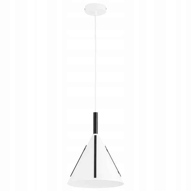 Alfa Falko závěsná lampa kužel černobílá 1xE27 max 15W IP20