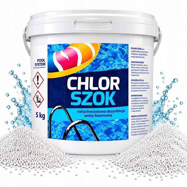 Chlorový Přípravek 5 Kg Granule Do Bazénu Po Dešti Dezinfekce
