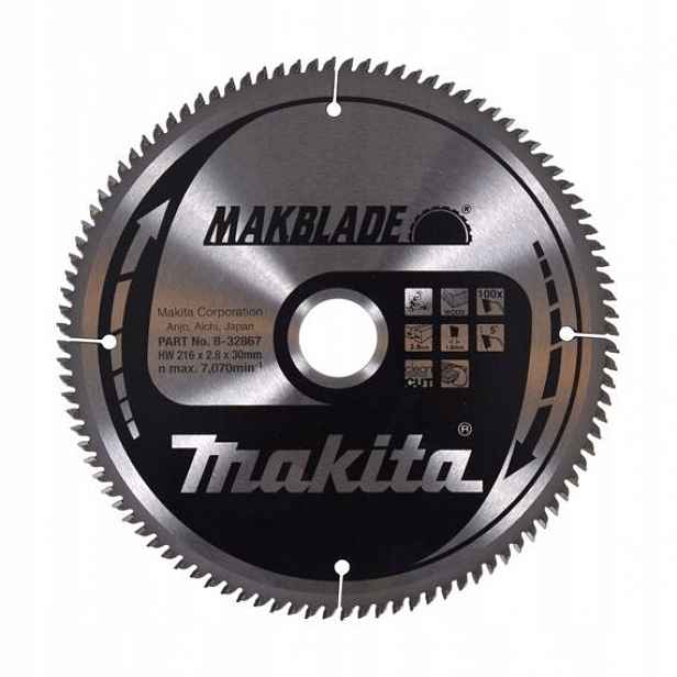 Makita B-32867 pilový kotouč 216mm*2,8*30mm Makblade 100WZ Hm (old=B-09092)