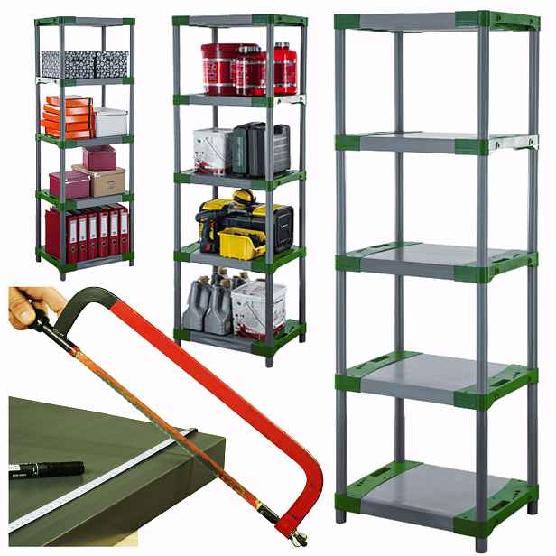 Plastový stojan do sklepa 180x90x46 Eco, Voděodolný, Pevný