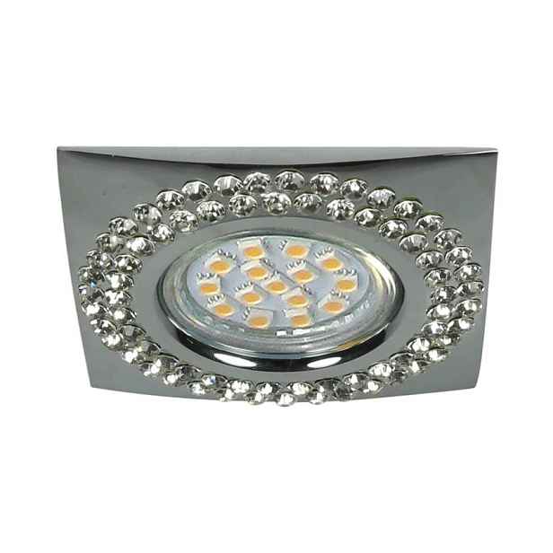 Stropní svítidlo Soc-04 Ch Gu10 50W 230V Stropní svítidlo Pevné Čtvercové Lité