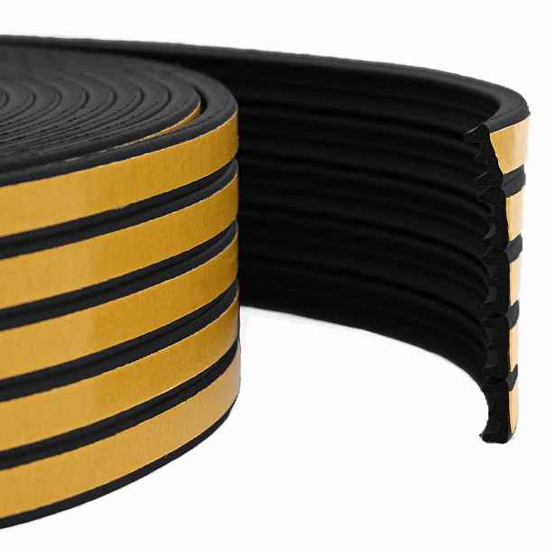 vidaXL Samolepicí okenní těsnění Černá 9 x 4 mm 50 m EPDM pěna