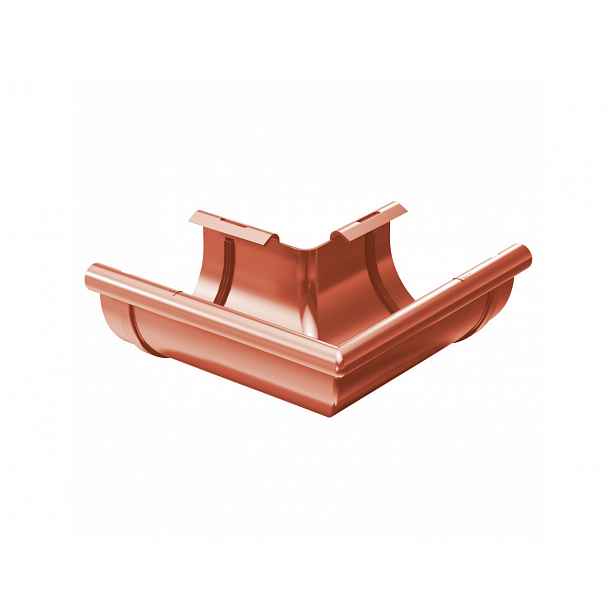 Plastový roh žlabu Gutta Aqua (vnější) 150 mm, cihlově červená