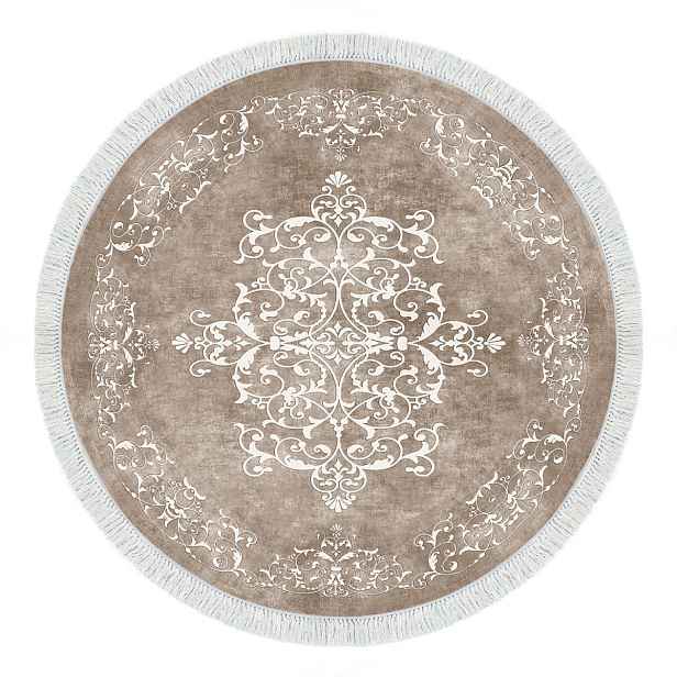 Conceptum Hypnose Kulatý koberec Tapis 100 cm béžový