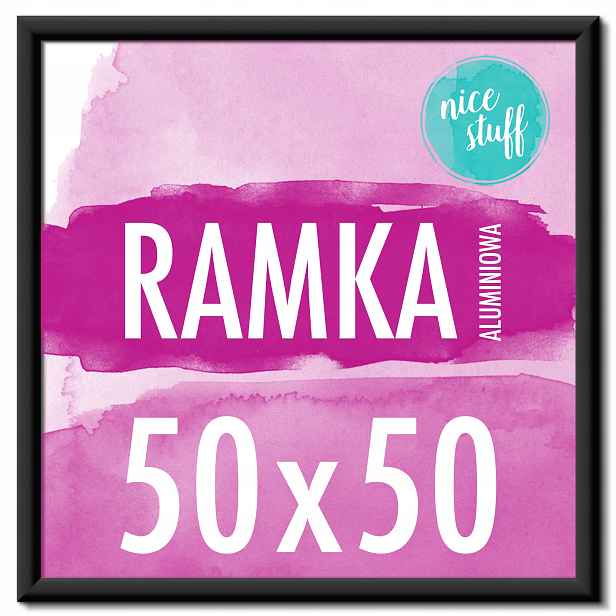 Rámeček na fotografie 50x50 čtvercový Rámeček na fotografie hliníkový černý