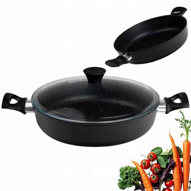 Remoska Evropa nízký hrnec granitový 28 cm 3,5 l