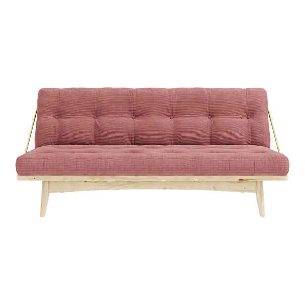 Růžová manšestrová rozkládací pohovka 190 cm Folk – Karup Design