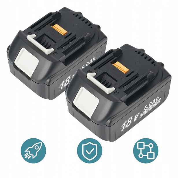 Baterie 18V 6000MAH Kompatibilní S BL1860 S Led Indikátorem
