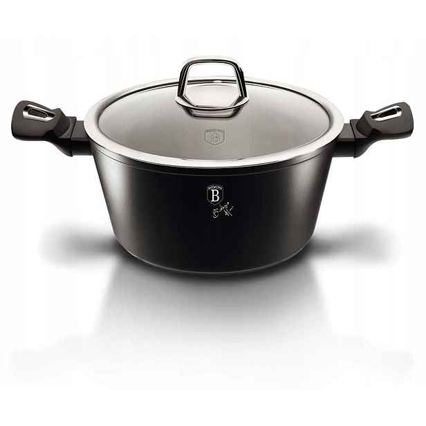 BH-1851 Hrnec granitový 20 cm Berlinger Haus Black Silver Collection