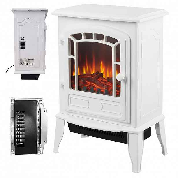 Relaxdays KRB Bílý elektrický s topením 2000 W