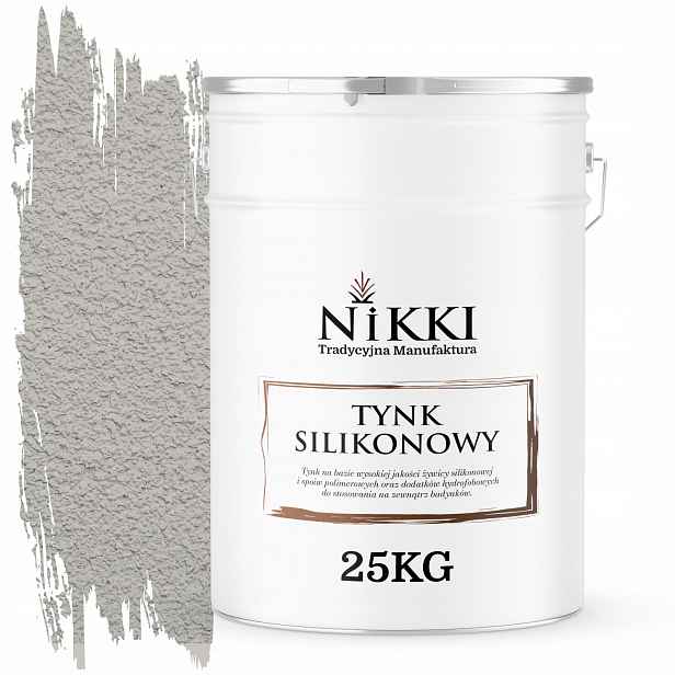 Silikonová Omítka Fasádní Barva Šedá Popiel F292 25KG Zrno 2.0mm