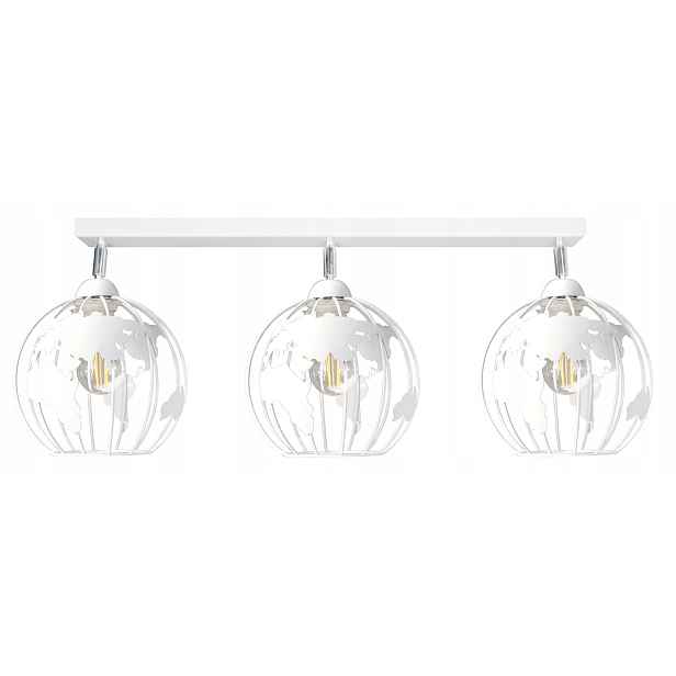 Stropní svítidlo Globus lustr stropní svítidlo loft stropní lampa do obývacího pokoje bílá
