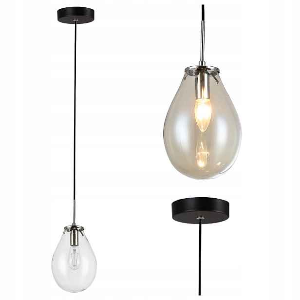 Závěsné Stropní Svítidlo Fondi Light Prestige Elegantní Černá 1XE14