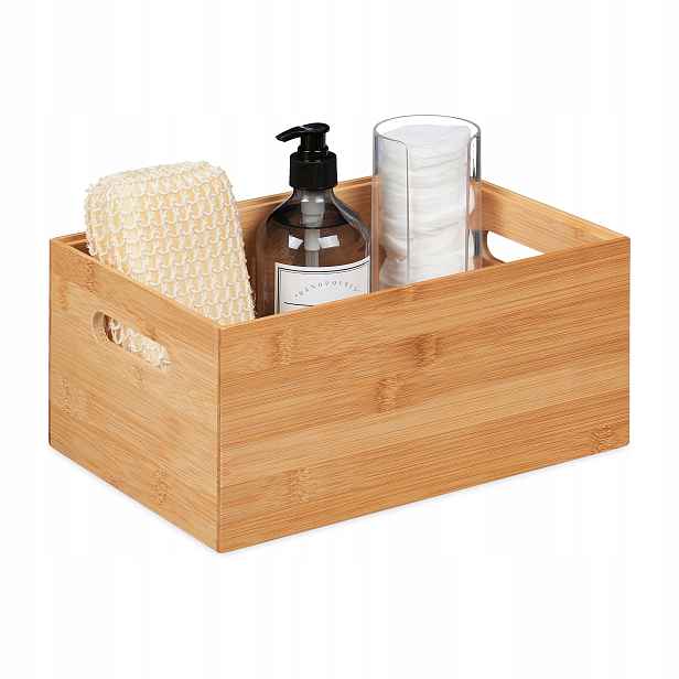 Úložný box z bambusu, organizér