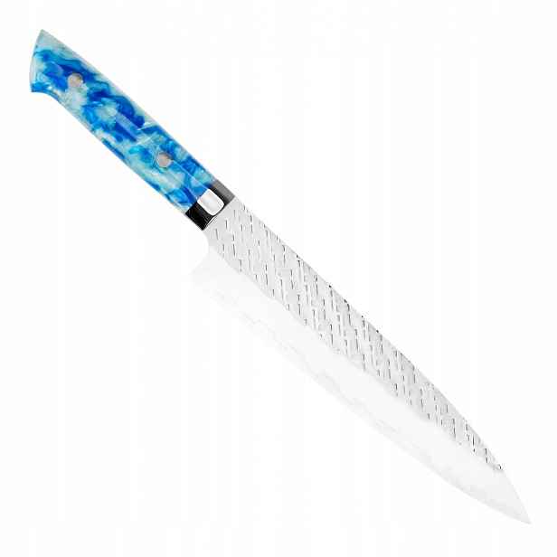 Takeshi Saji Strix Blue Acrylic Ručně kovaný japonský Nůž šéfkuchaře 21 cm