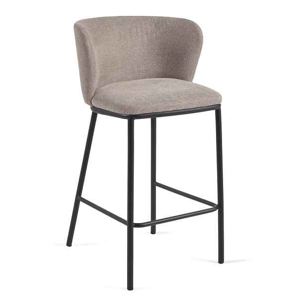 Světle hnědá barová židle (výška sedáku 65 cm) Ciselia – Kave Home