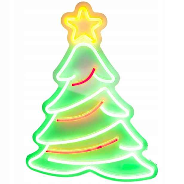 Nástěnná Lampa Neonový Vánoční Stromek Koopman