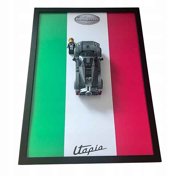 Rámeček Expoziční držák pro Lego Speed Champions 76915 Pagani Utopia