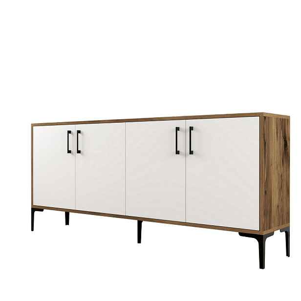 Skříňka Kiev Walnut and White