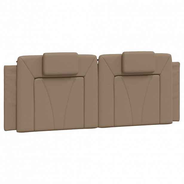 vidaXL Polštář na čelo postele Viana cappuccino 120 cm umělá kůže