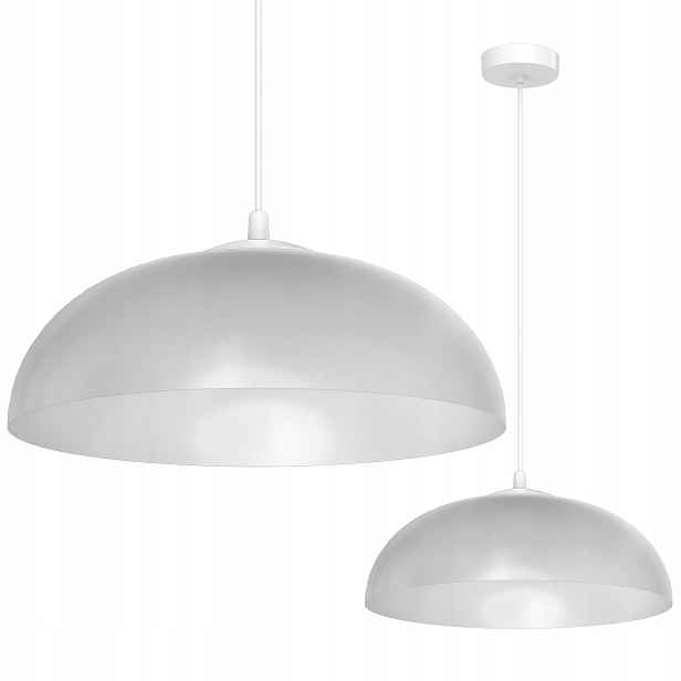 Závěsná Stropní Lampa Lustr Misa Šedá Loftová Kuchyňská Lampa Nad Stůl Ostrov E27