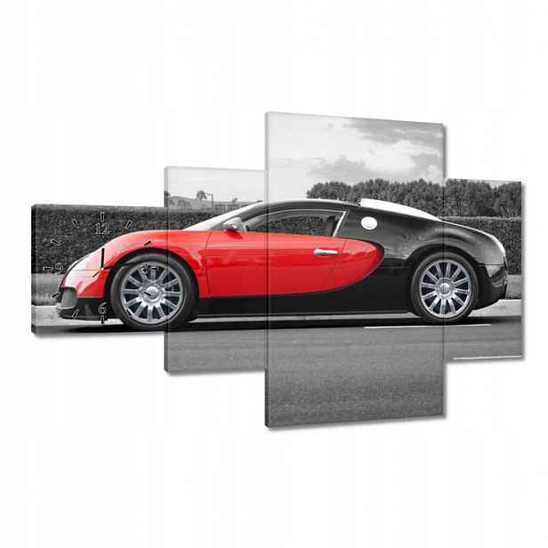 Nástěnné hodiny Bugatti Veyron 130x80